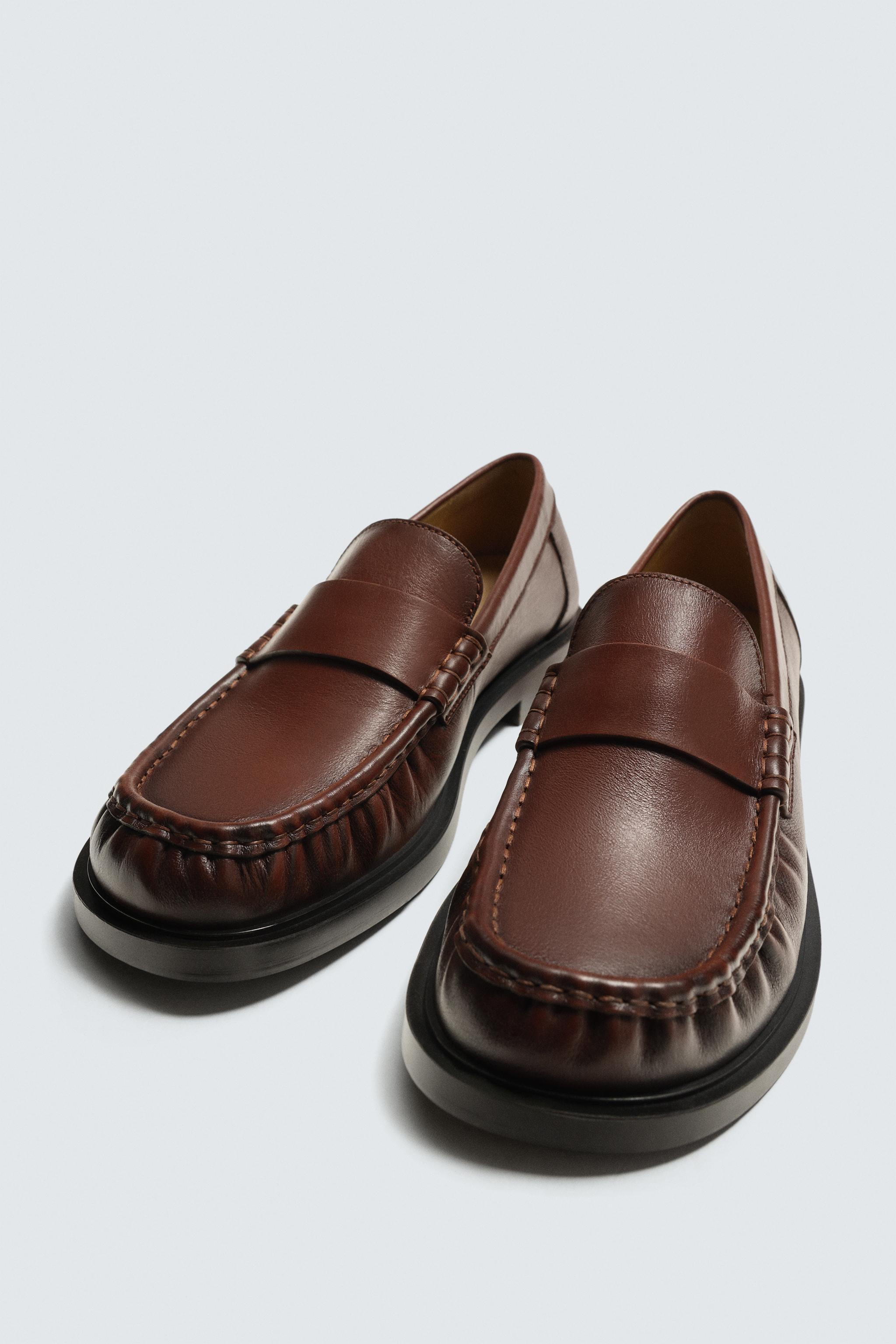 MOCASSINS EN CUIR AVEC MASQUE